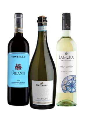 Italian Wine Lovers 3 Bottle Hamper 3x75cl