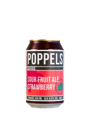 Poppels Sour Fruit Strawberry Ale 33cl Can